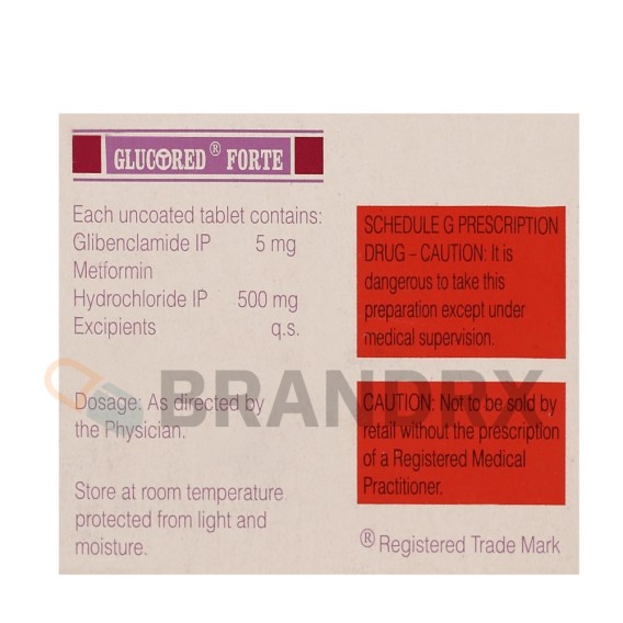 Glucored Forte SR 5/500 mg Sun Pharmaceuticals Industries
